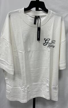NEW Good For Nothing Men's White Graphic Logo Short Sleeve T Shirt Tee Size XL